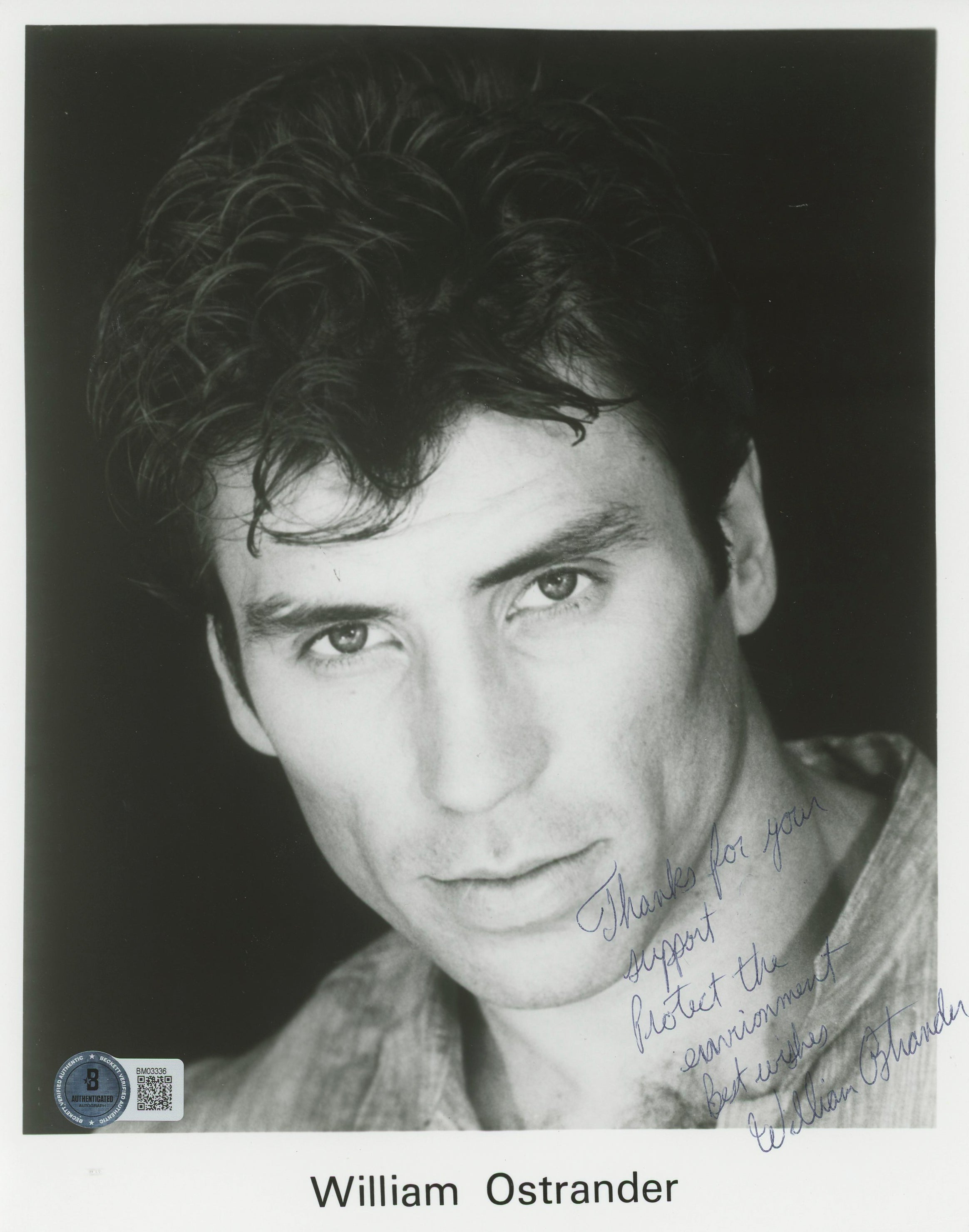 William Ostrander Christine "Thanks" Authentic Signed 8x10 Photo BAS #BM03336