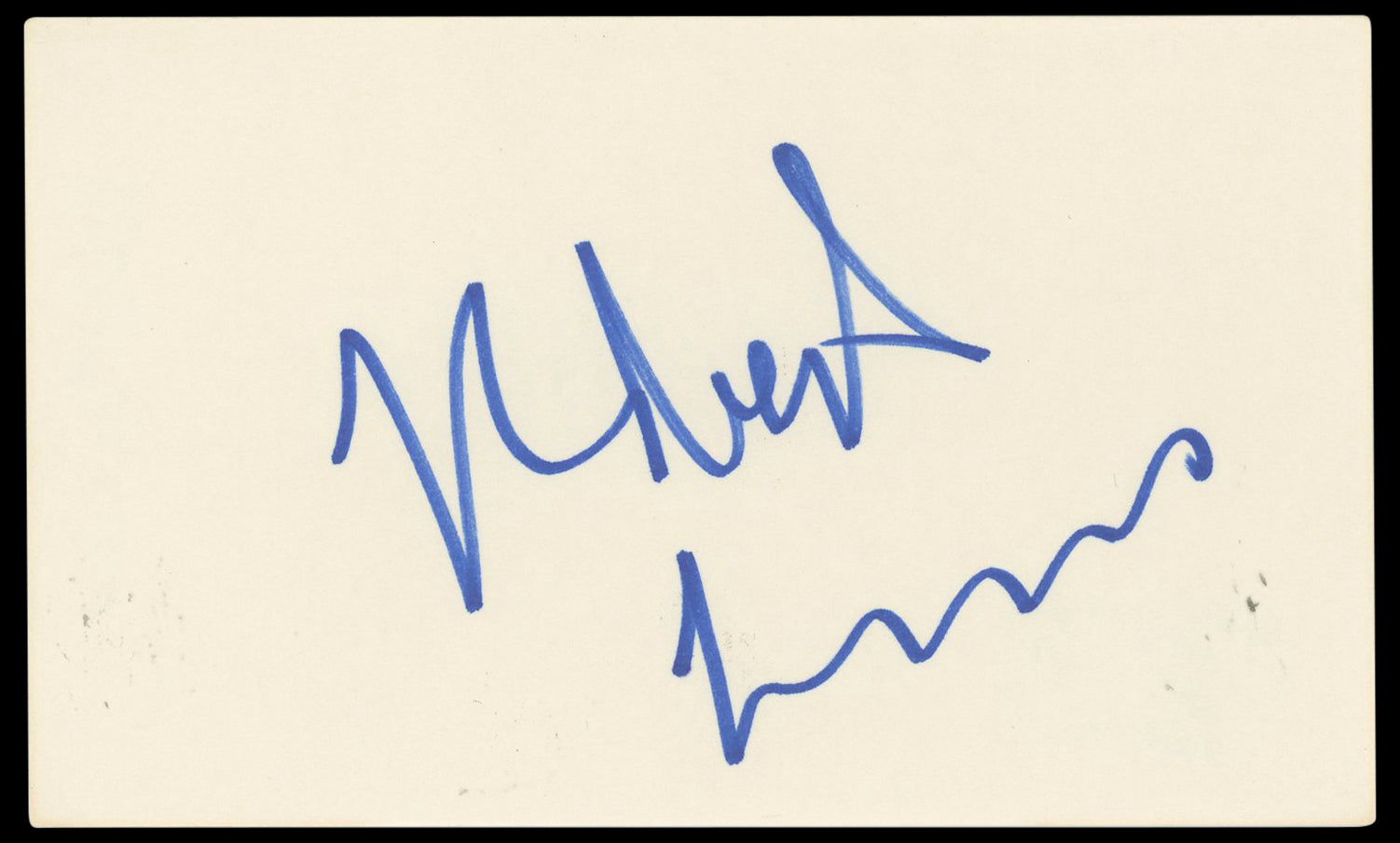 Robert Townsend The Mighty Quinn Authentic Signed 3x5 Index Card BAS #BN33235