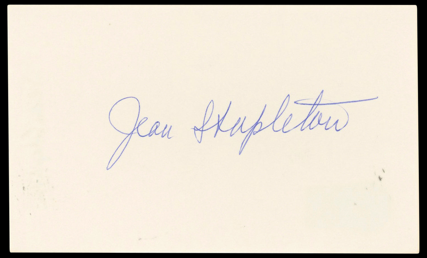 Jean Stapleton All In The Family Authentic Signed 3x5 Index Card BAS #BN33237