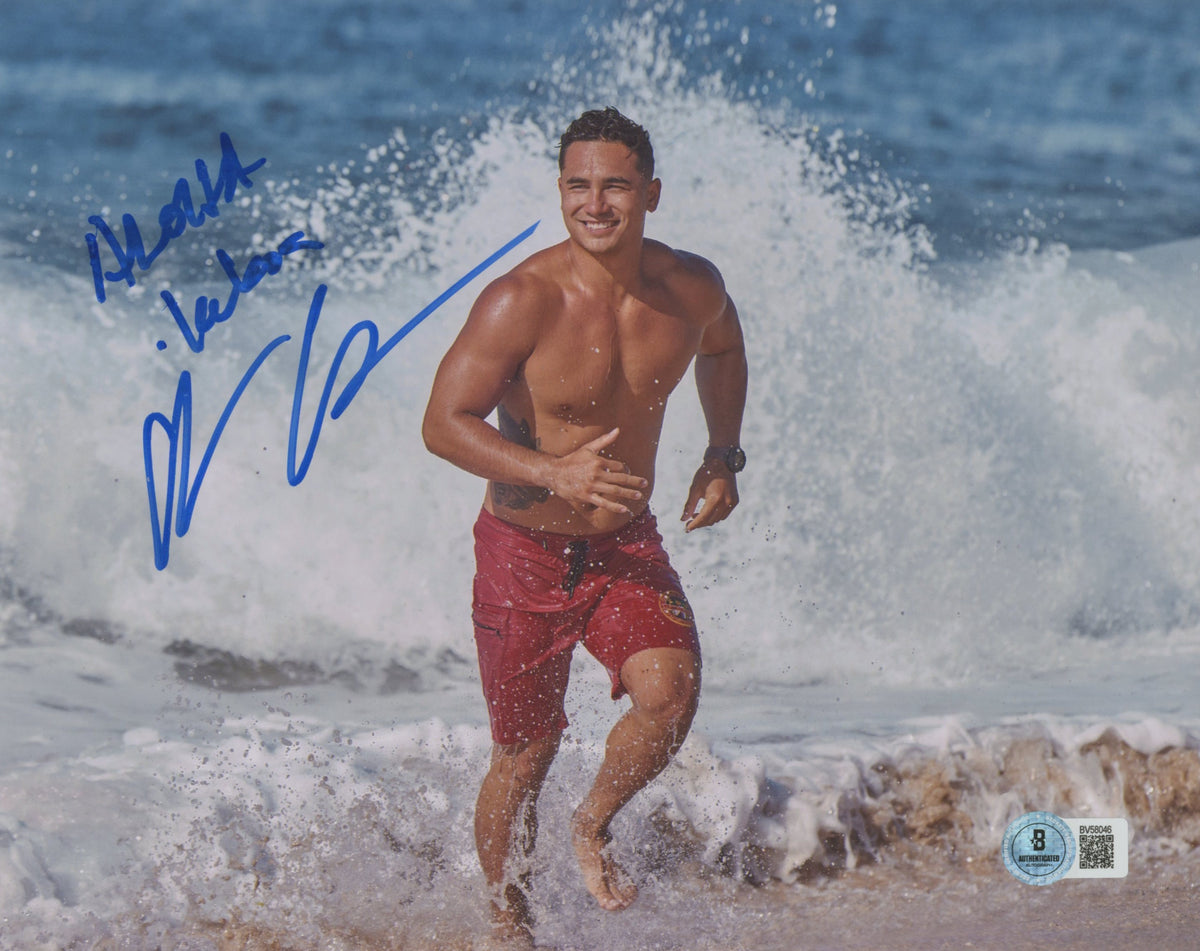 Kekoa Kekumano Rescue: HI-Surf "Aloha Kekoa" Signed 8x10 Photo BAS #BV58046