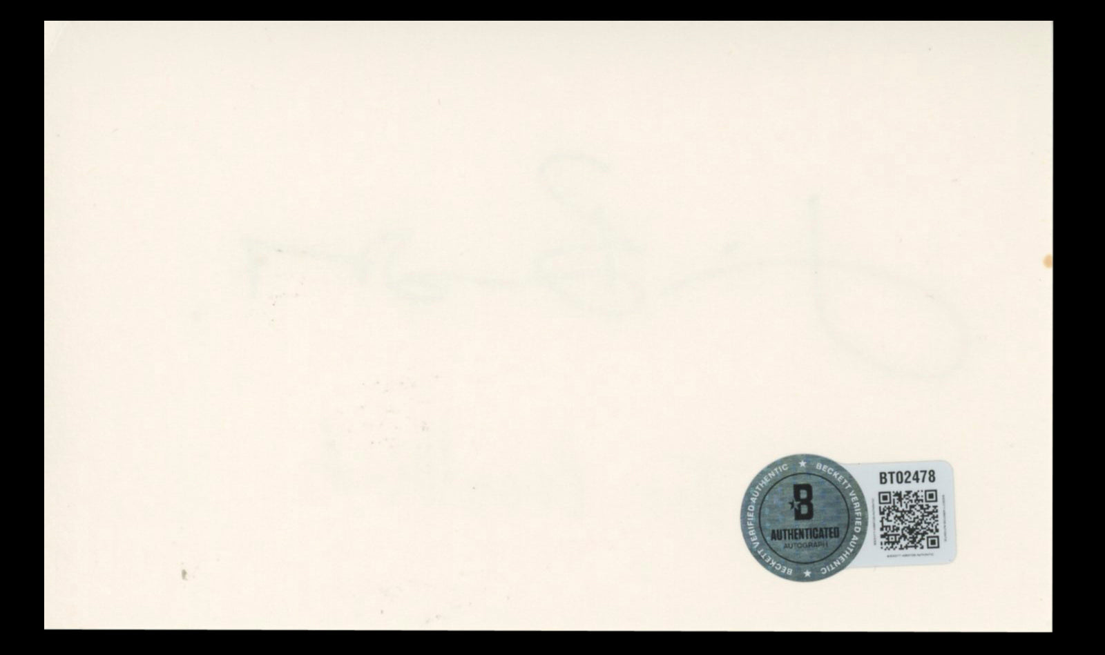 Jim Broadbent Life is Sweet Authentic Signed 3x5 Index Card BAS #BT02478