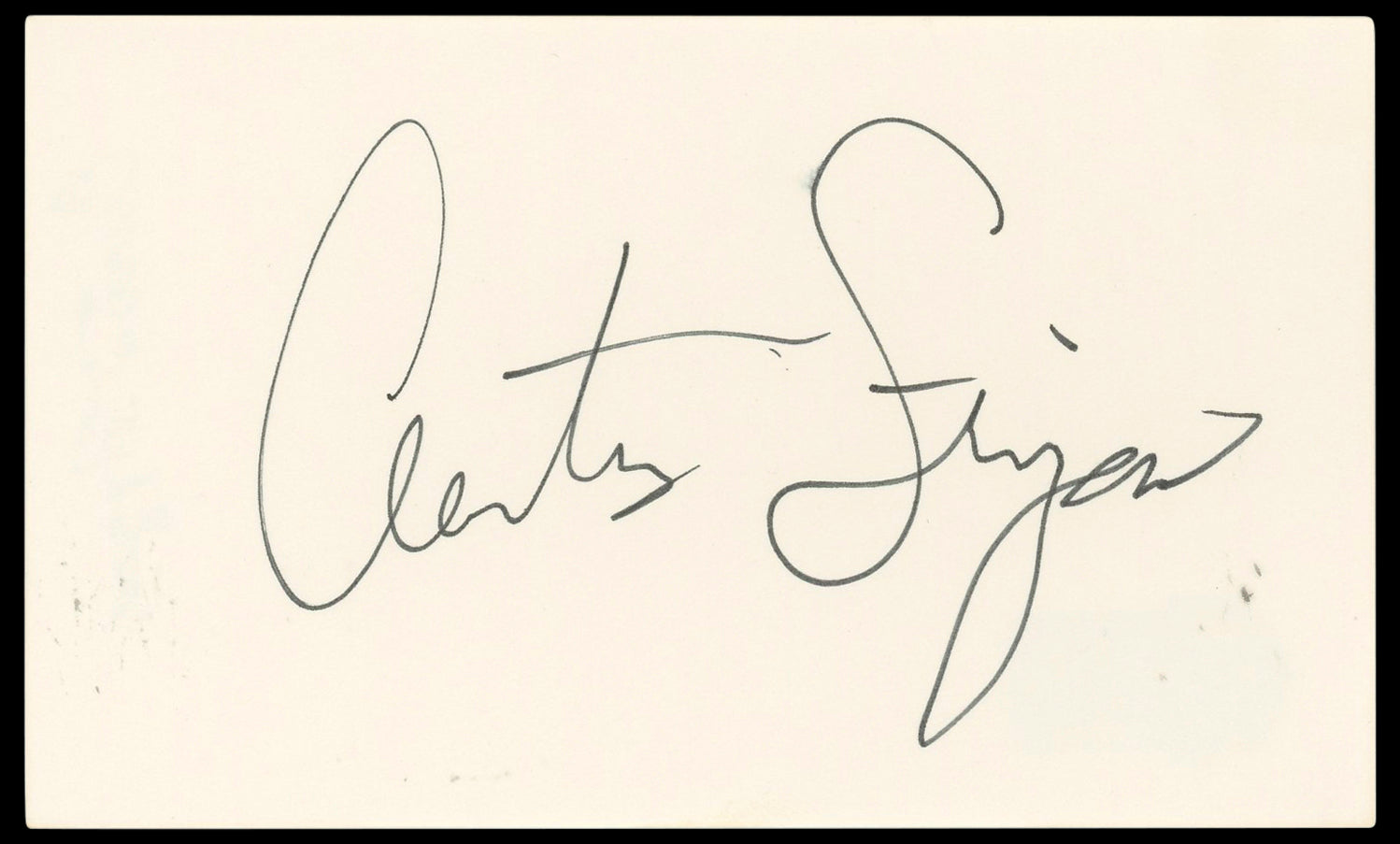 Curtis Stigers Authentic Signed 3x5 Index Card Autographed BAS #BN33242
