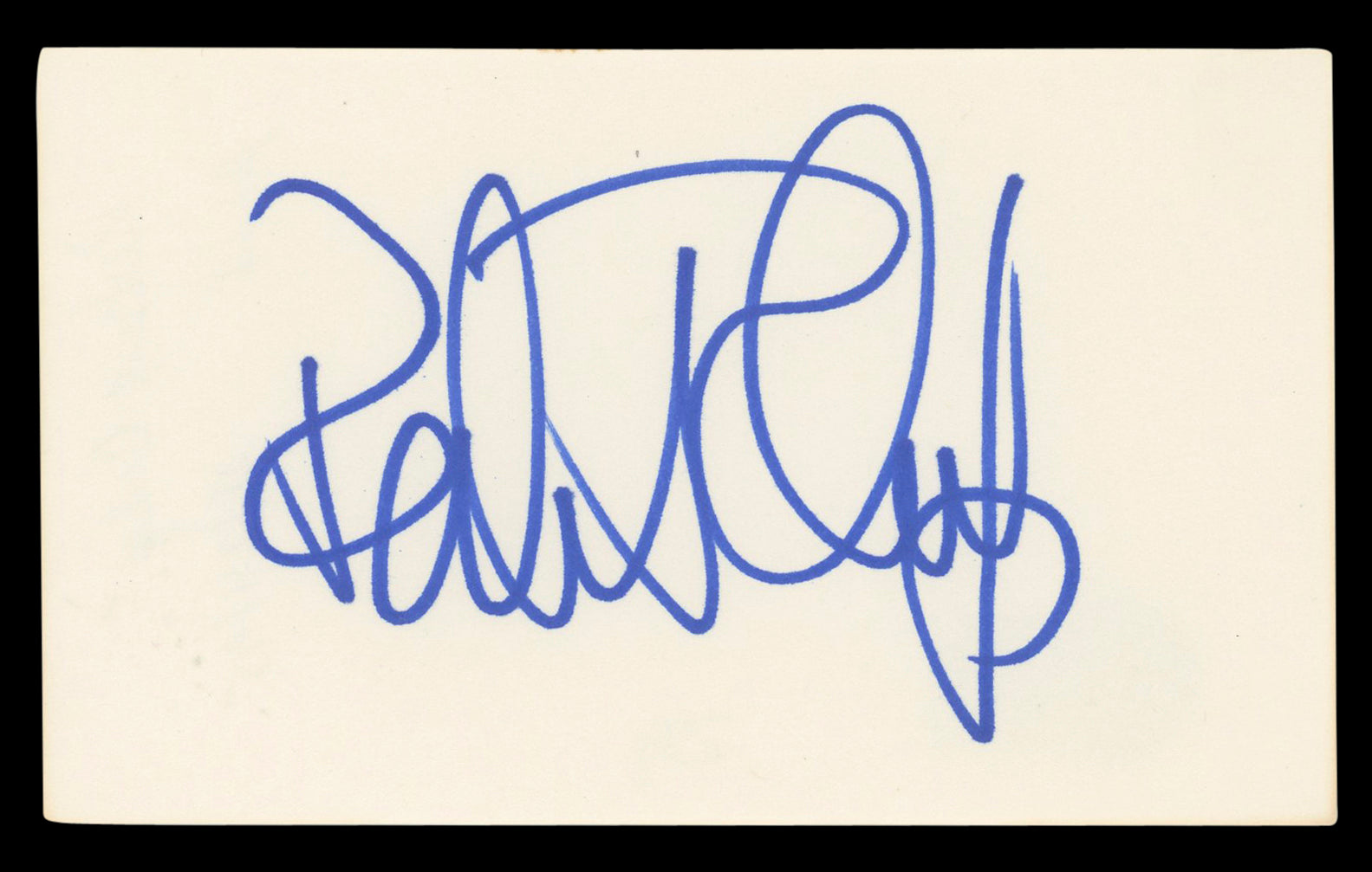 Robert Culp I Spy Authentic Signed 3x5 Index Card Autographed BAS #BL96789