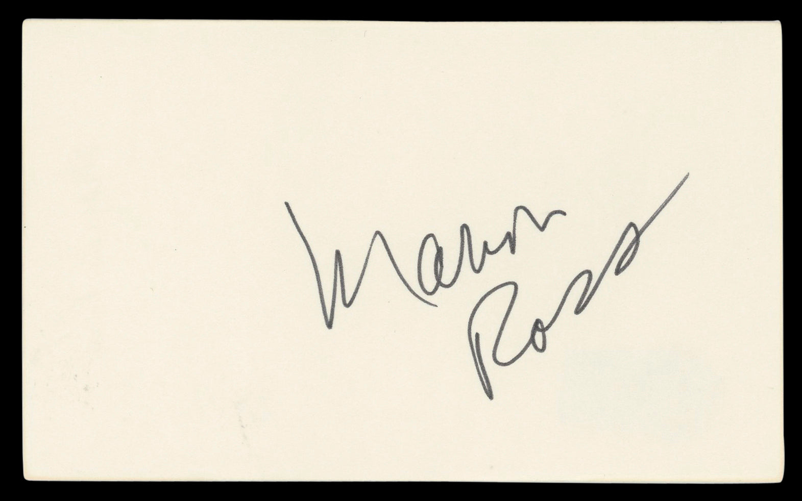 Marion Ross Happy Days Authentic Signed 3x5 Index Card Autographed BAS #BL96346