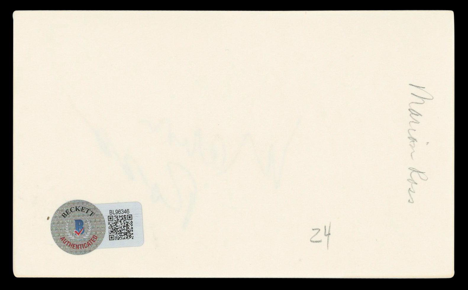 Marion Ross Happy Days Authentic Signed 3x5 Index Card Autographed BAS #BL96346