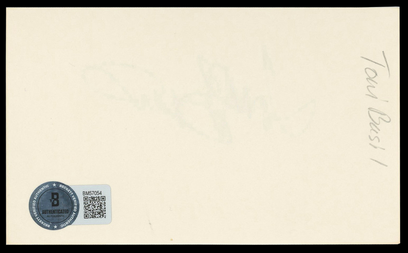 Toni Basil Musician Authentic Signed 3x5 Index Card Autographed BAS #BM57054