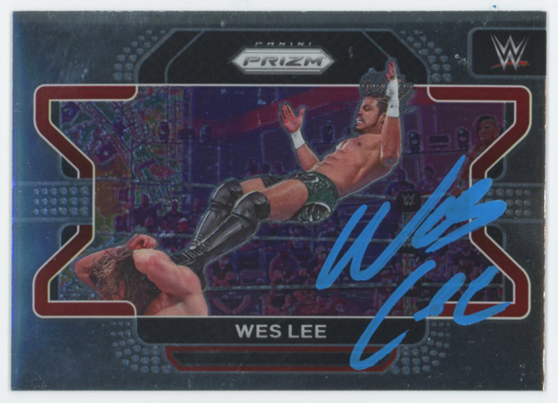 Wes Lee WWE Authentic Signed 2022 Panini Prizm #14 Card BAS #BS86738