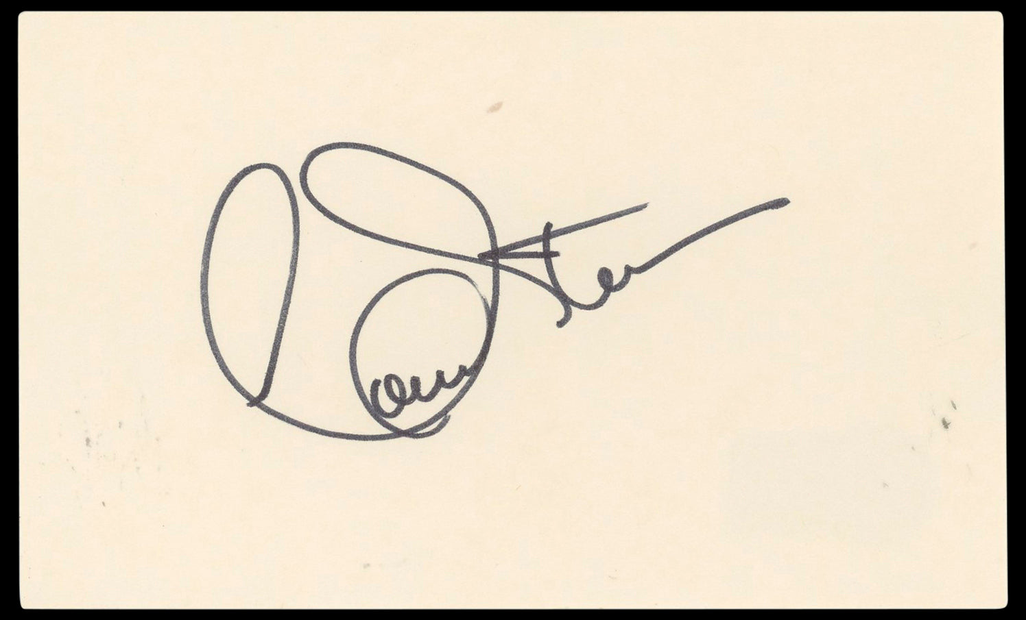 Connie Stevens Hawaiian Eye Authentic Signed 3x5 Index Card BAS #BN33257