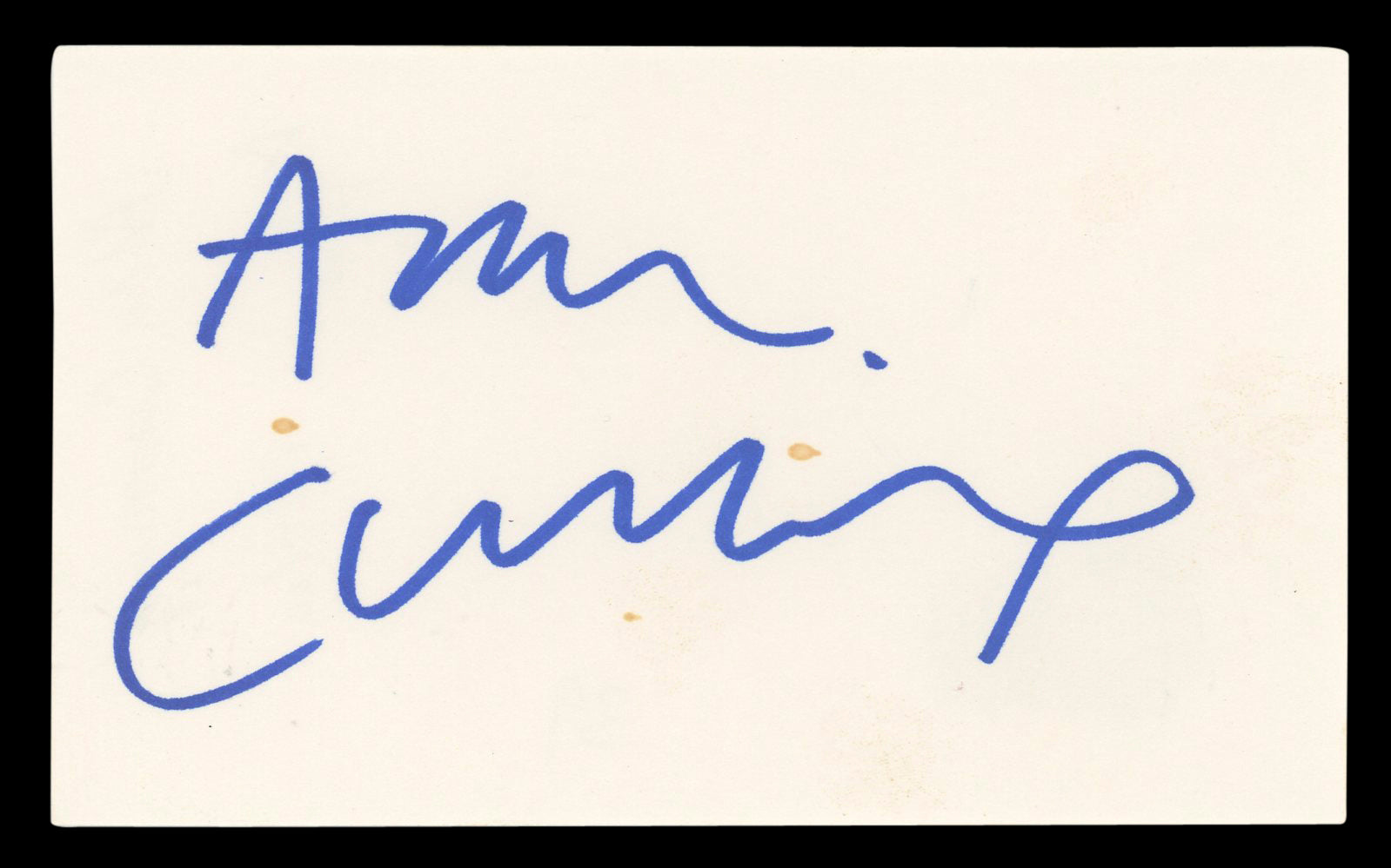 Alan Cumming The Good Wife Authentic Signed 3x5 Index Card BAS #BL96795