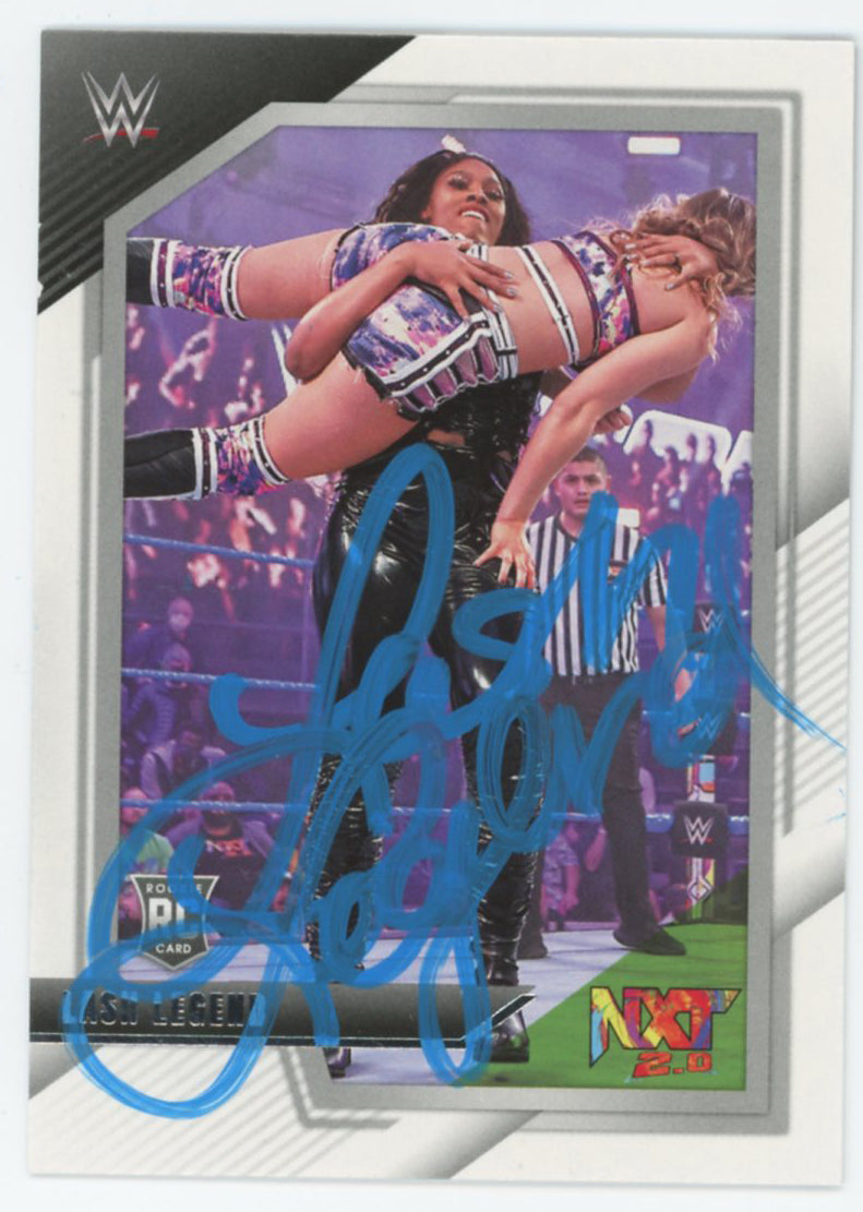 WWE Lash Legend Authentic Signed 2022 Panini NXT #24 Rookie Card BAS #BS86739