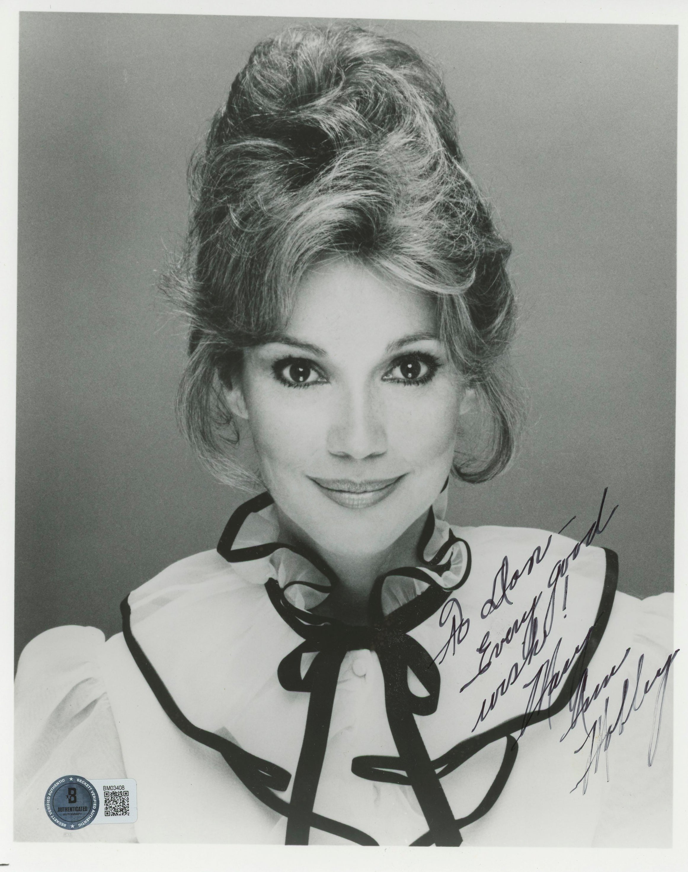 Mary Ann Mobley Harum Scarum "Every Good Wish" Signed 8x10 Photo BAS #BM03408