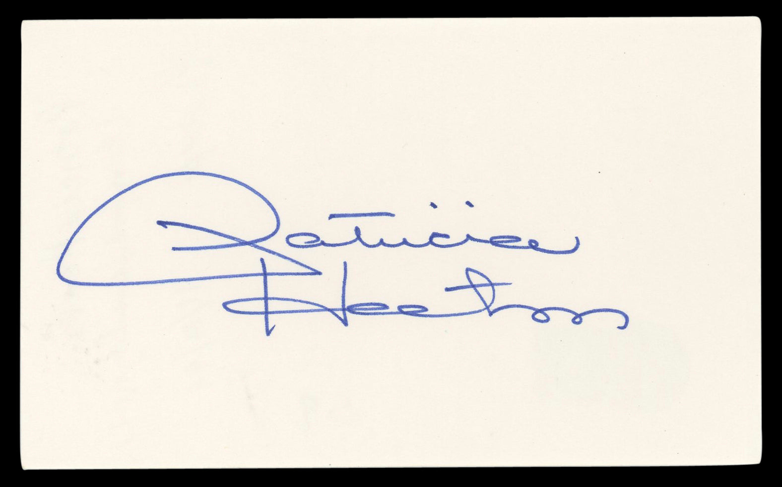 Patricia Heaton Everybody Loves Raymond Signed 3x5 Index Card BAS #BL96351