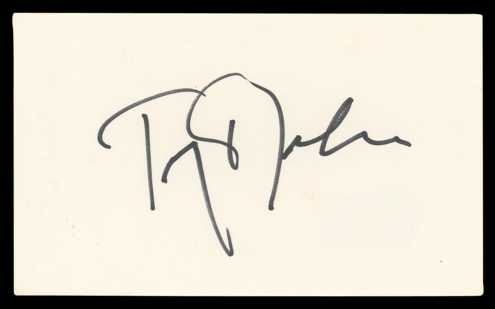 Tony Donahue A Summer Place Authentic Signed 3x5 Index Card BAS #BL96797