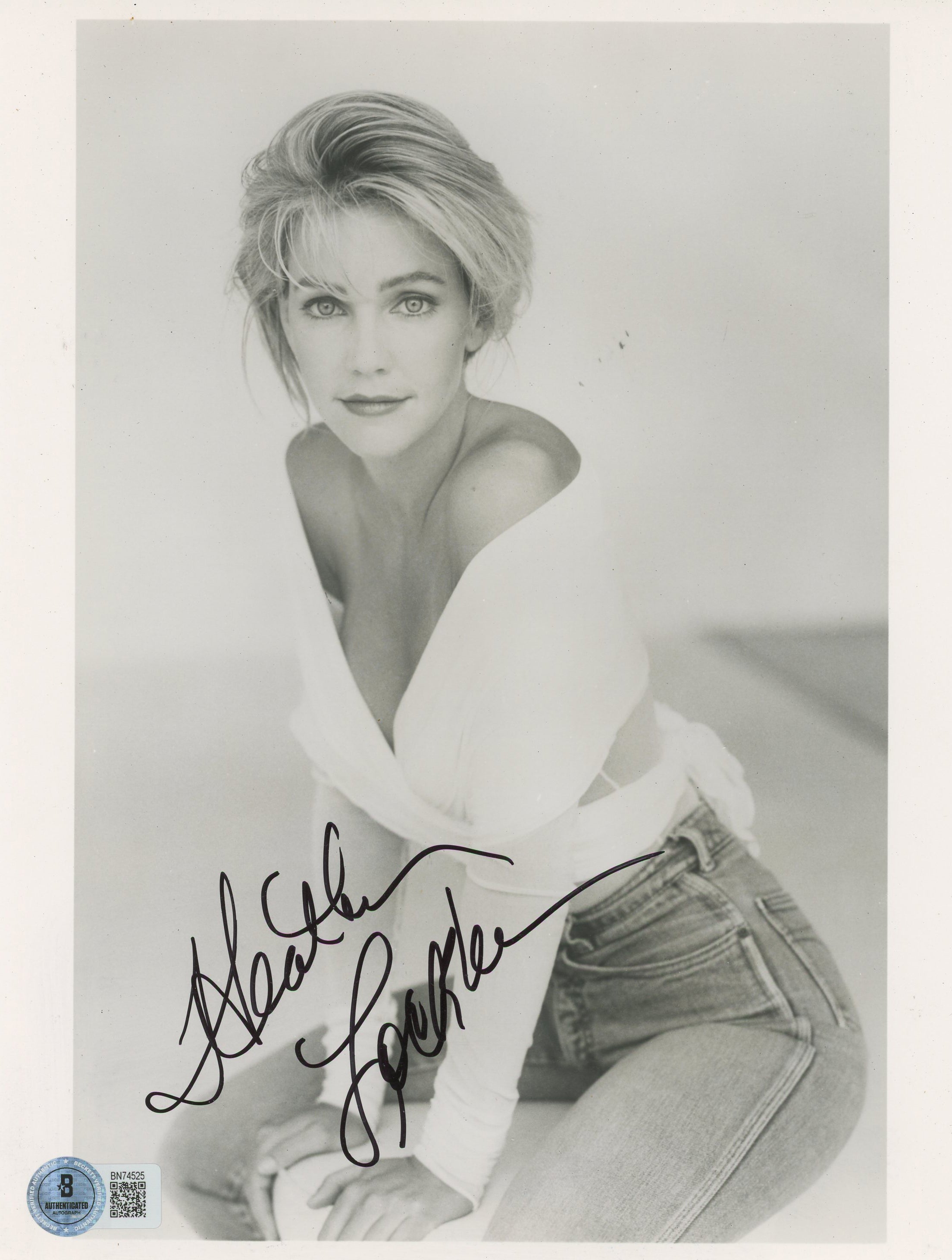 Heather Locklear Melrose Place Authentic Signed 8x10 Photo BAS #BN74525