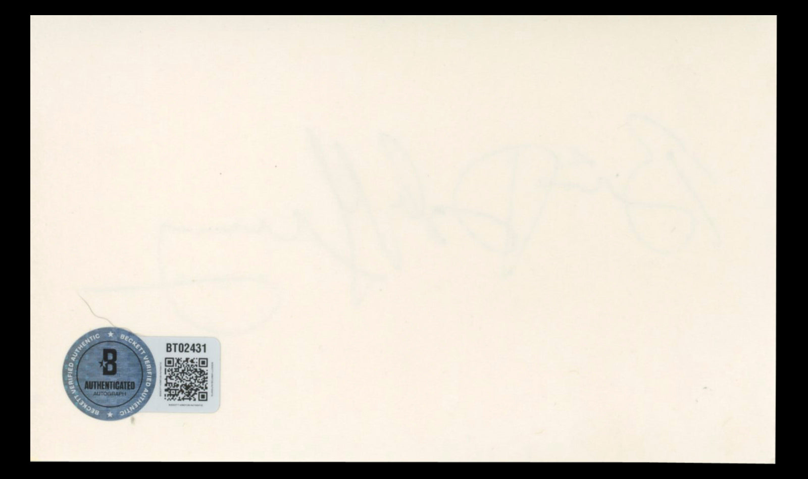 Brian Murray Arsenic And Old Lace Authentic Signed 3x5 Index Card BAS #BT02431