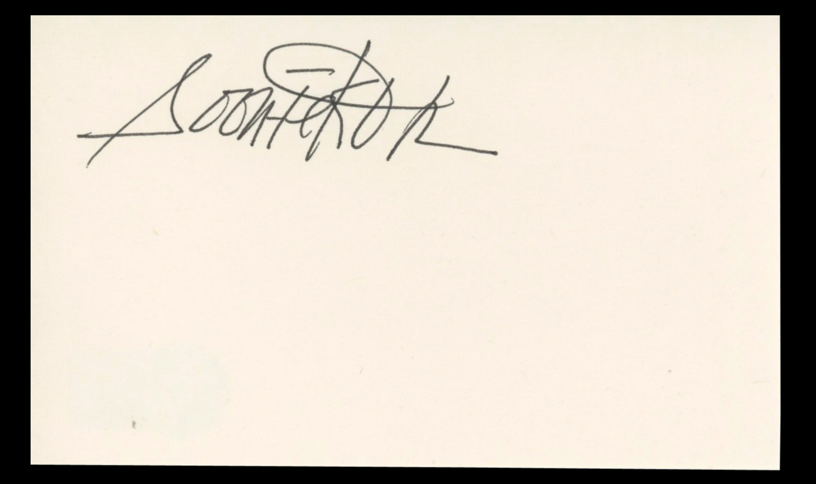 Soon-Tek Oh Hawaii Five-O Authentic Signed 3x5 Index Card BAS #BT02511