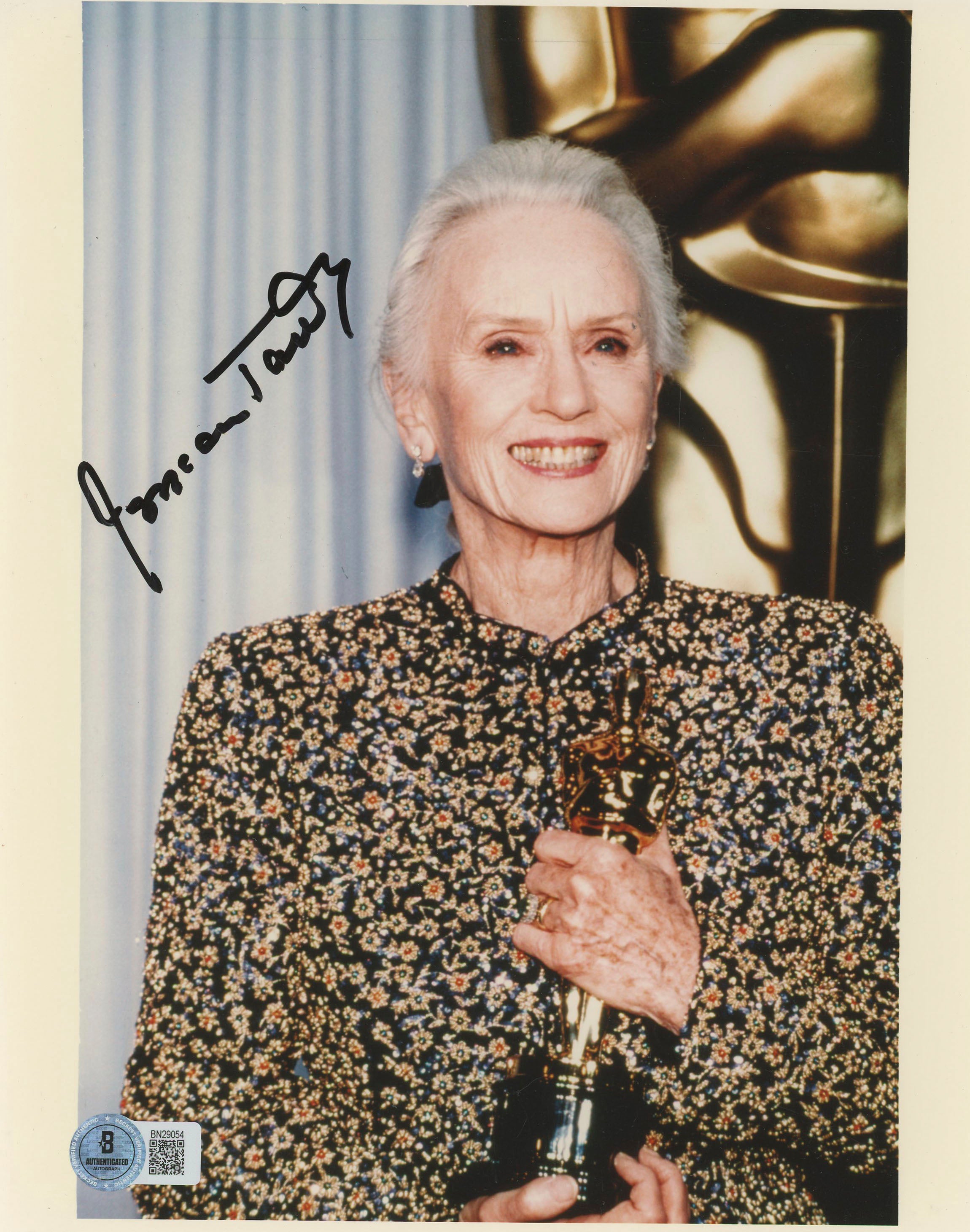 Jessica Tandy Fried Green Tomatoes Authentic Signed 8x10 Photo BAS #BN29054