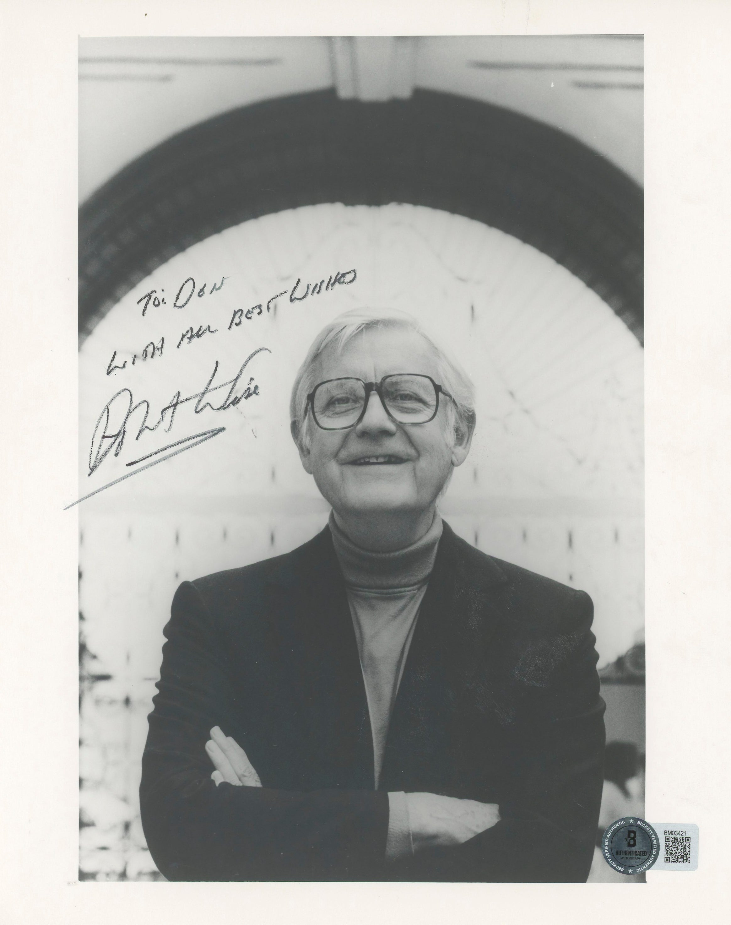 Robert Wise West Side Story "All Best Wishes" Signed 8x10 Photo BAS #BM03421