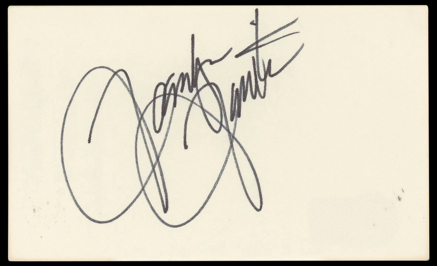 Tamlyn Tomita Cobra Kai Authentic Signed 3x5 Index Card Autographed BAS #BN33222