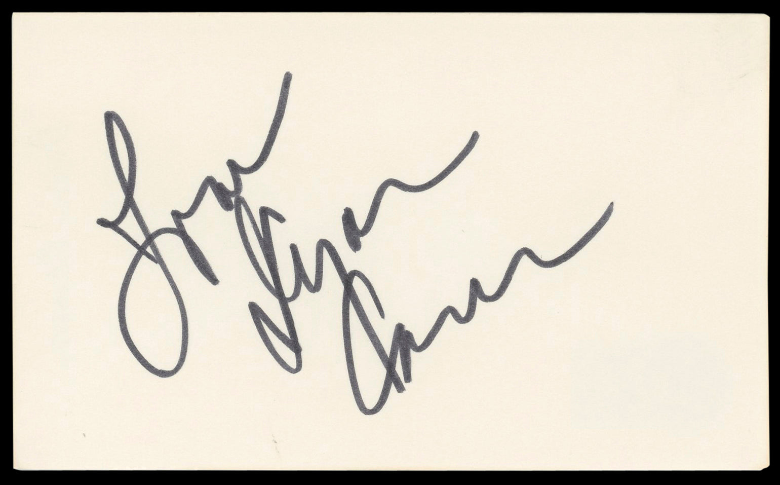 Dyan Cannon Heaven Can Wait Signed 3x5 Index Card Autographed BAS #BM57065
