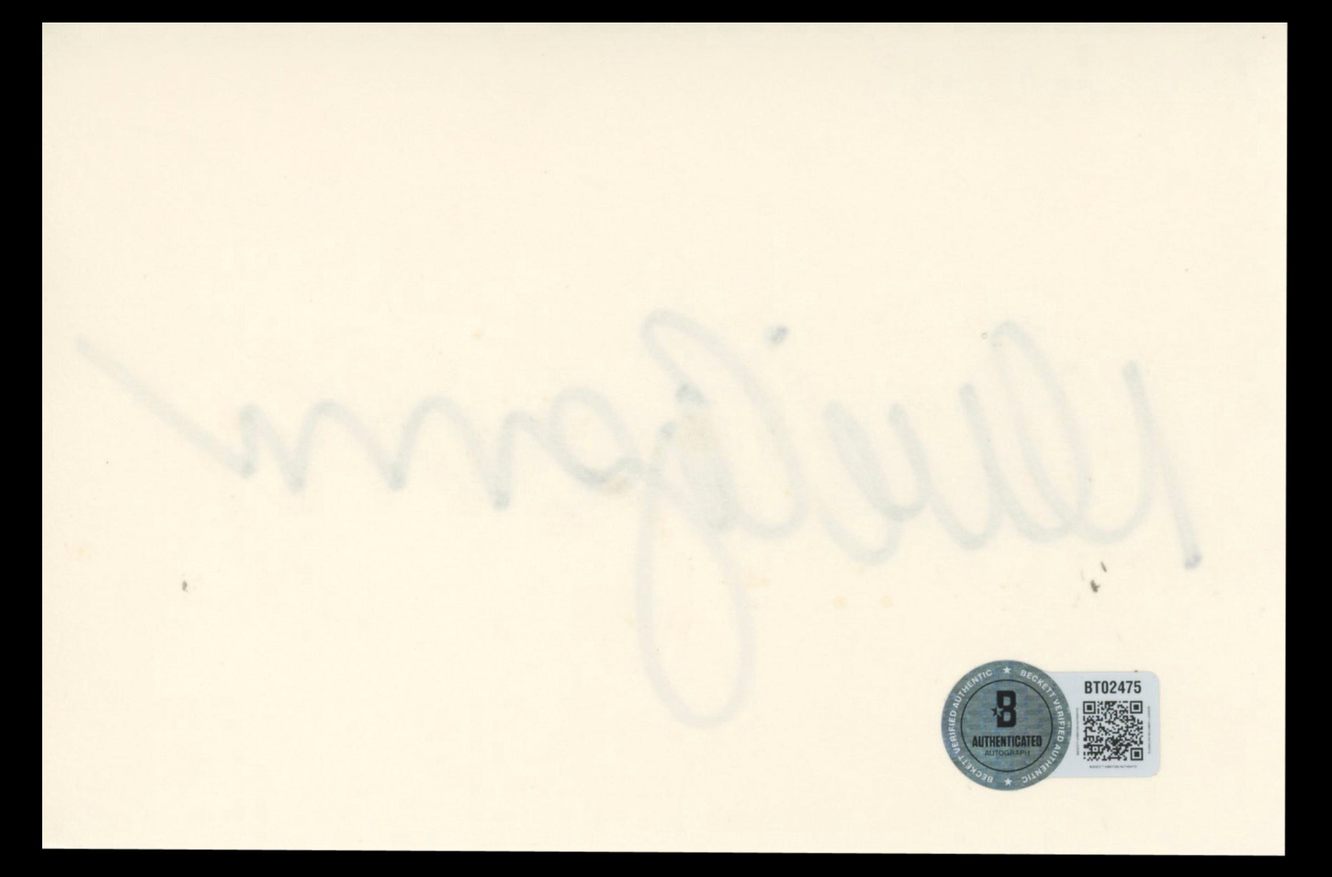 Rene Auberjonois Star Trek: Deep Space Nine Signed 4x6 Index Card BAS #BT02475