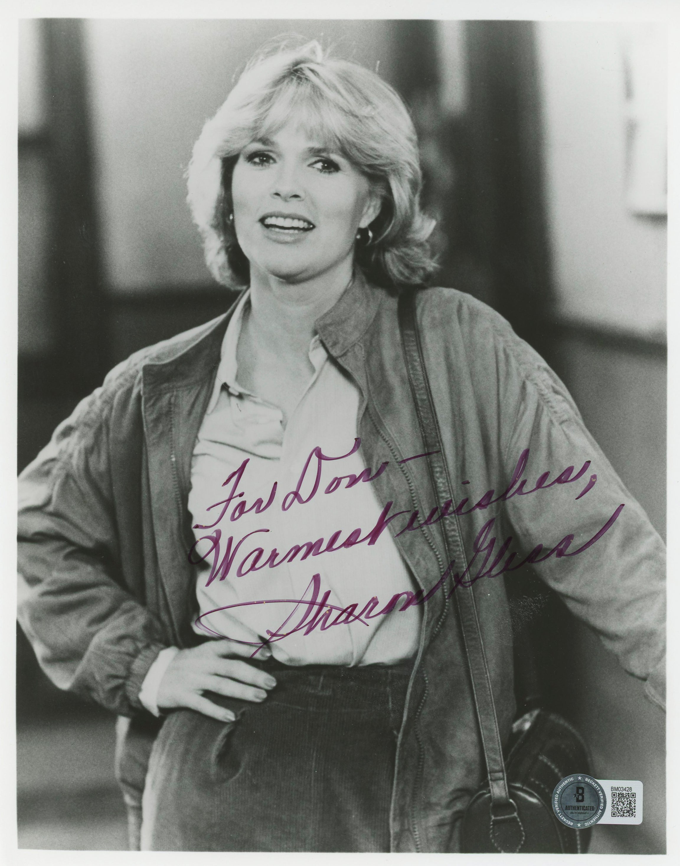 Sharon Gless Burn Notice "Warmest Wishes" Signed 8x10 Photo BAS #BM03428