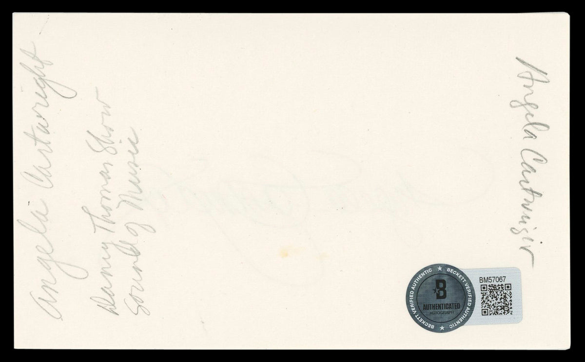 Angela Cartwright The Danny Thomas Show Signed 3x5 Index Card BAS #BM57067