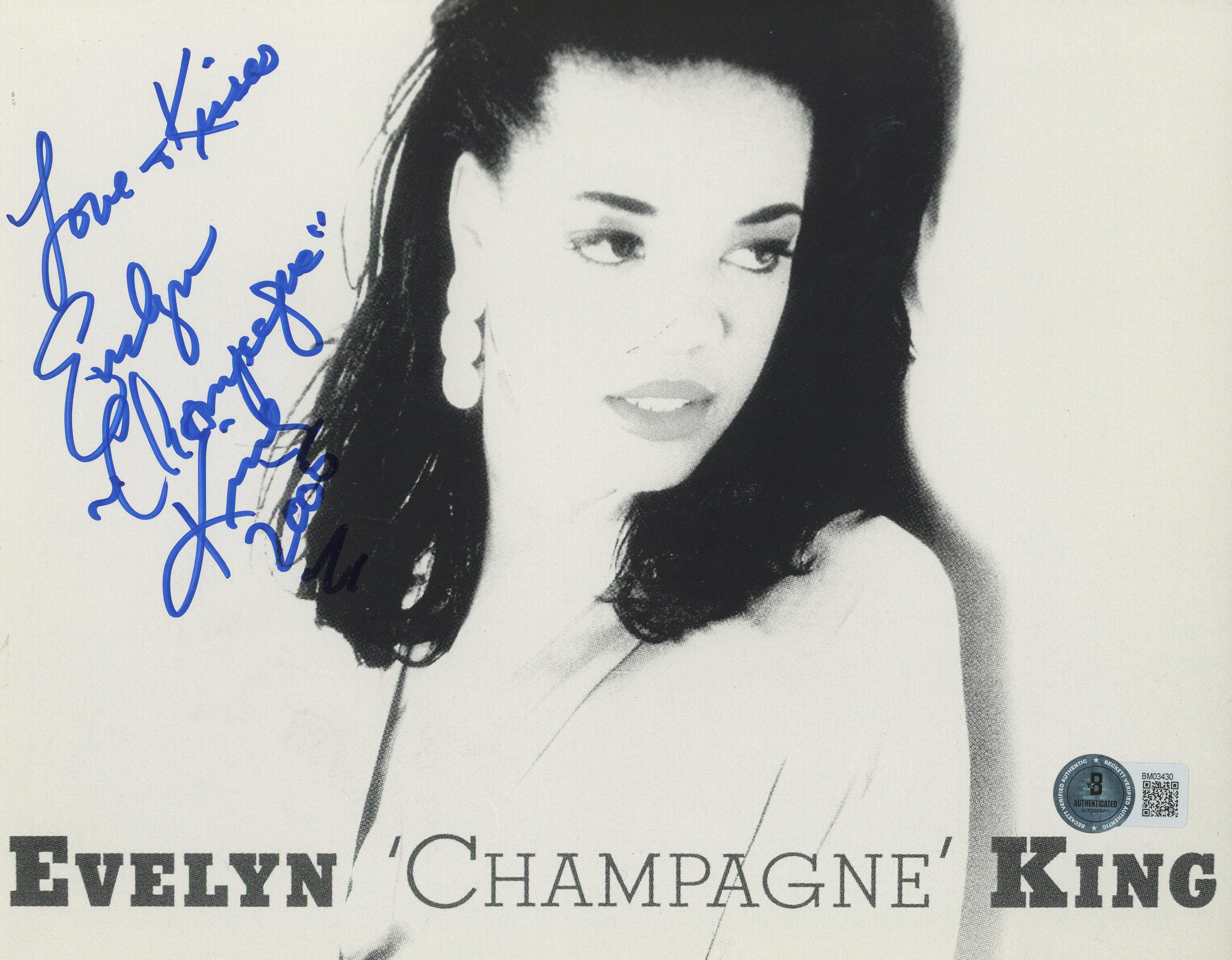 Evelyn "Champagne" King Singer "Love" Authentic Signed 8x10 Photo BAS #BM03430