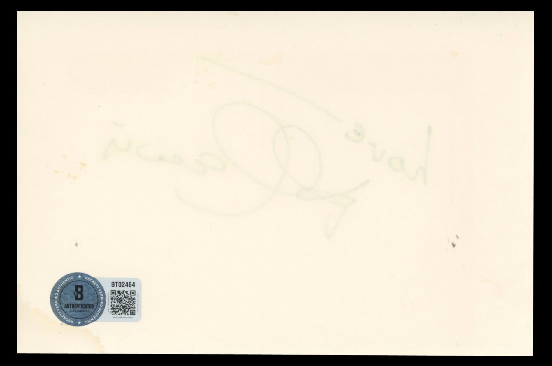 Al Lewis The Munsters Love Authentic Signed 4x6 Index Card BAS #BT02464