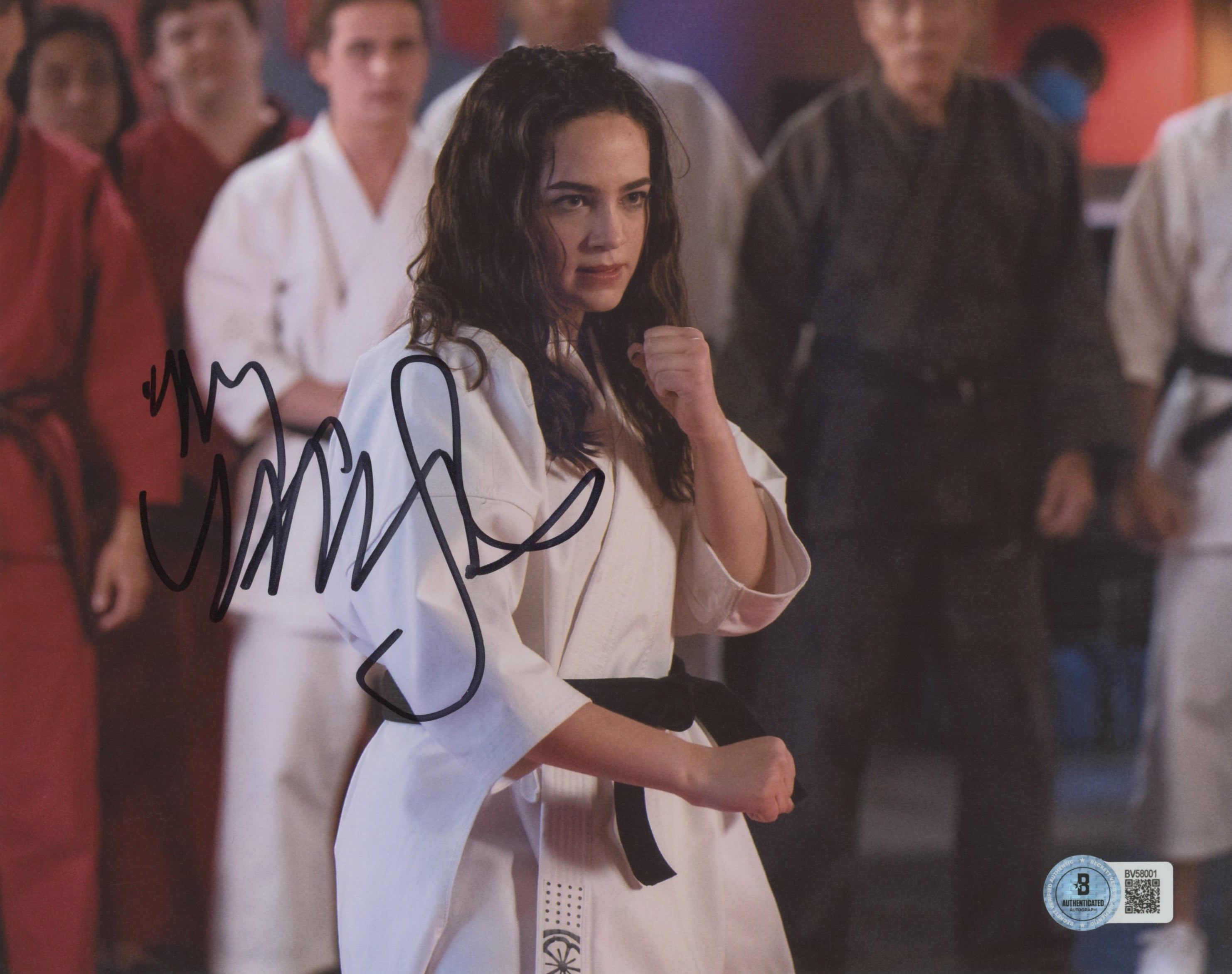 Mary Mouser Cobra Kai Authentic Signed 8x10 Photo Autographed BAS #BV58001