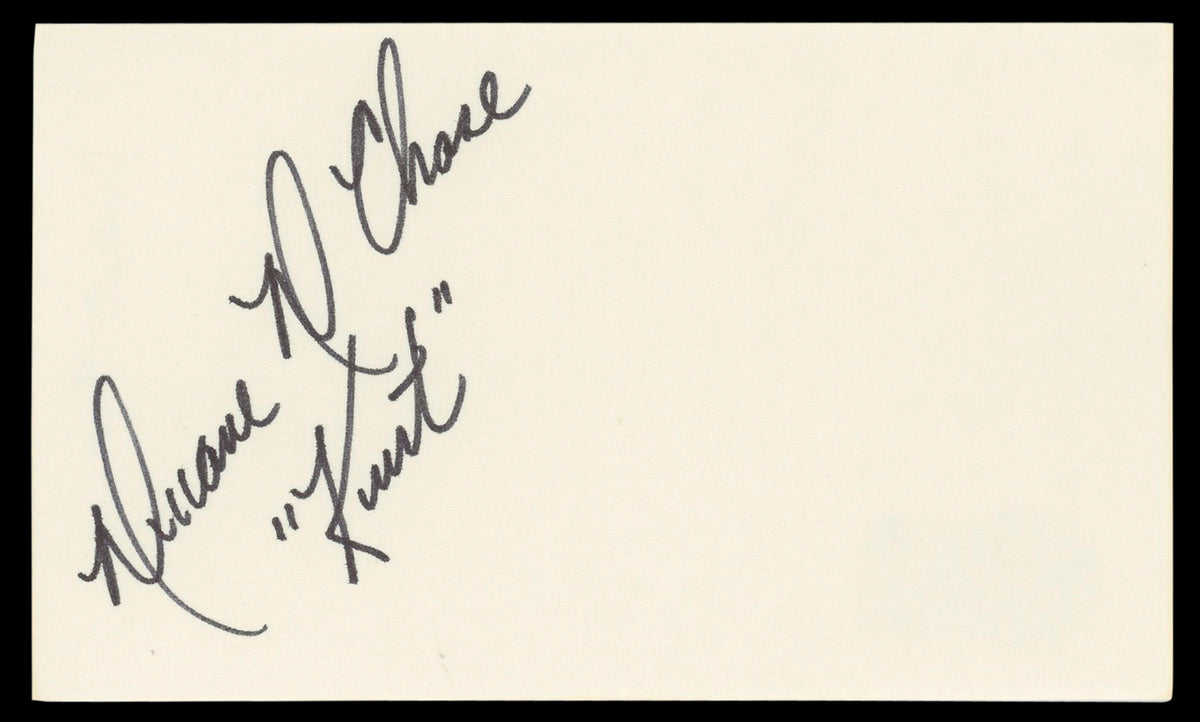 Duane Chase The Sound Of Music "Kurt" Signed 3x5 Index Card BAS #BM57069