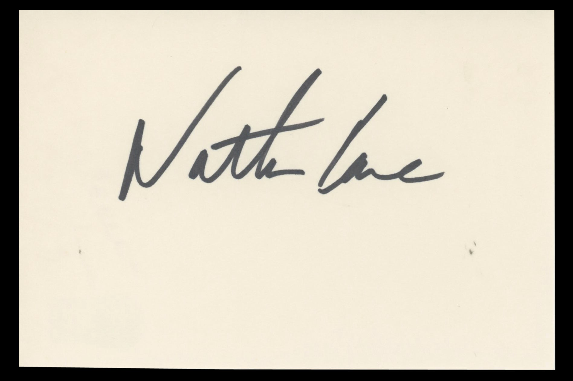 Nathan Lane The Lion King Authentic Signed 4x6 Index Card BAS #BT02460