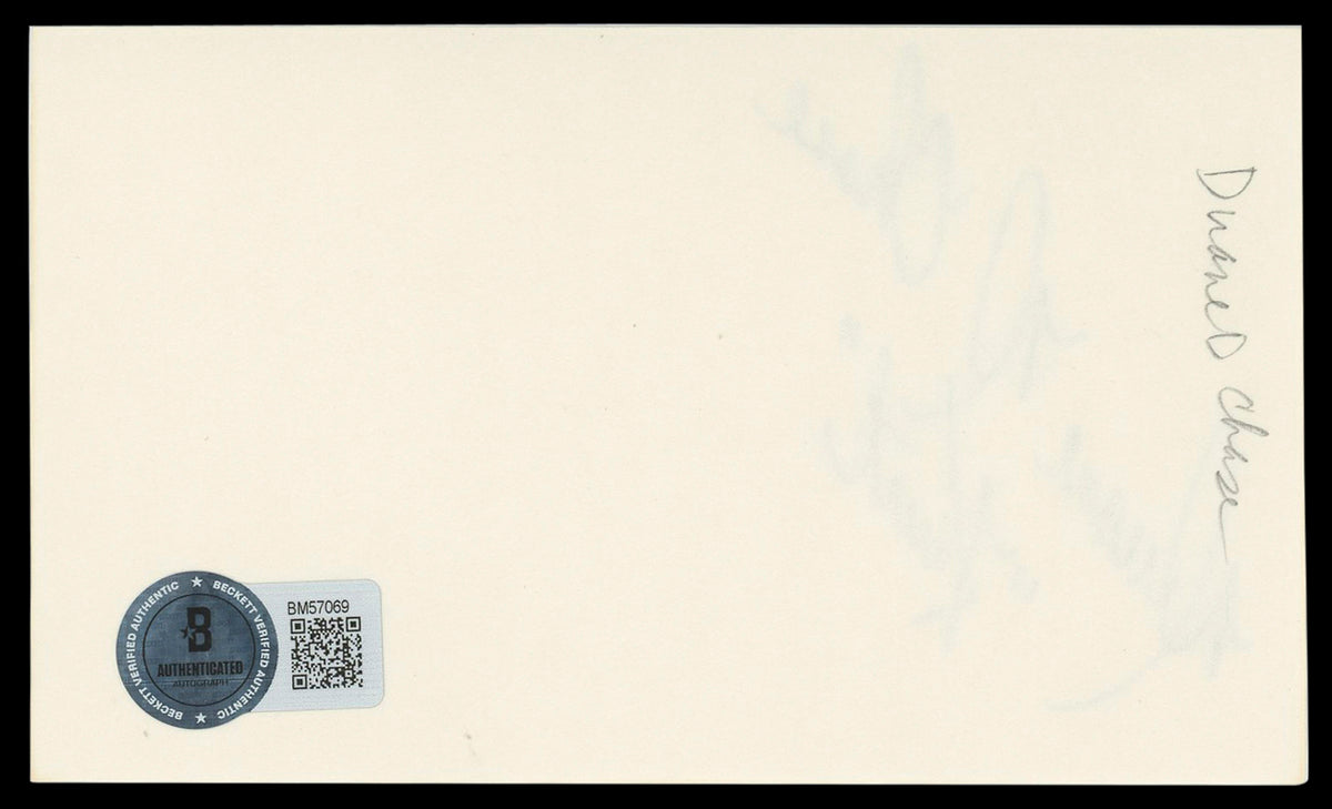Duane Chase The Sound Of Music "Kurt" Signed 3x5 Index Card BAS #BM57069