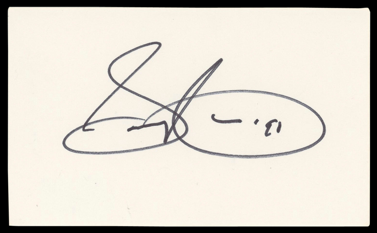 Sammy Cahn Musician Authentic Signed 3x5 Index Card Autographed BAS #BM57071