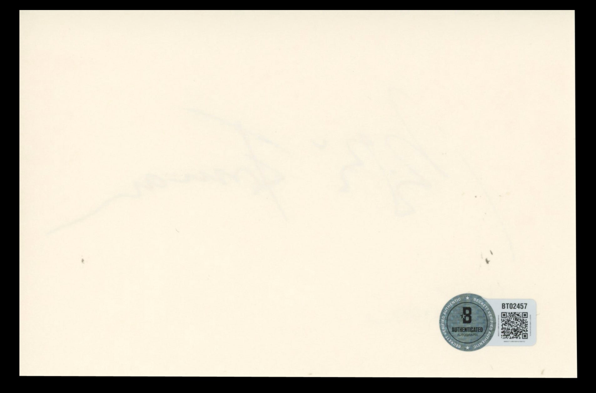 Milos Forman Man On The Moon Authentic Signed 4x6 Index Card BAS #BT02457