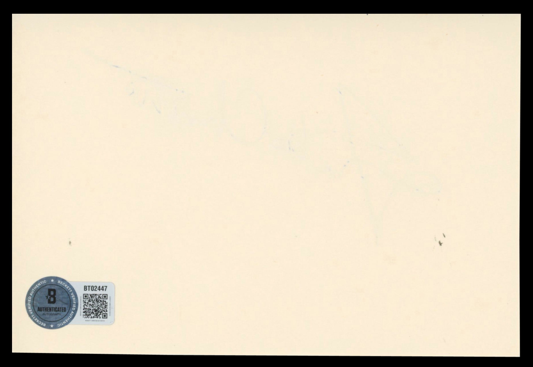 Julie Christie Doctor Zhivago Authentic Signed 4x6 Index Card BAS #BT02447