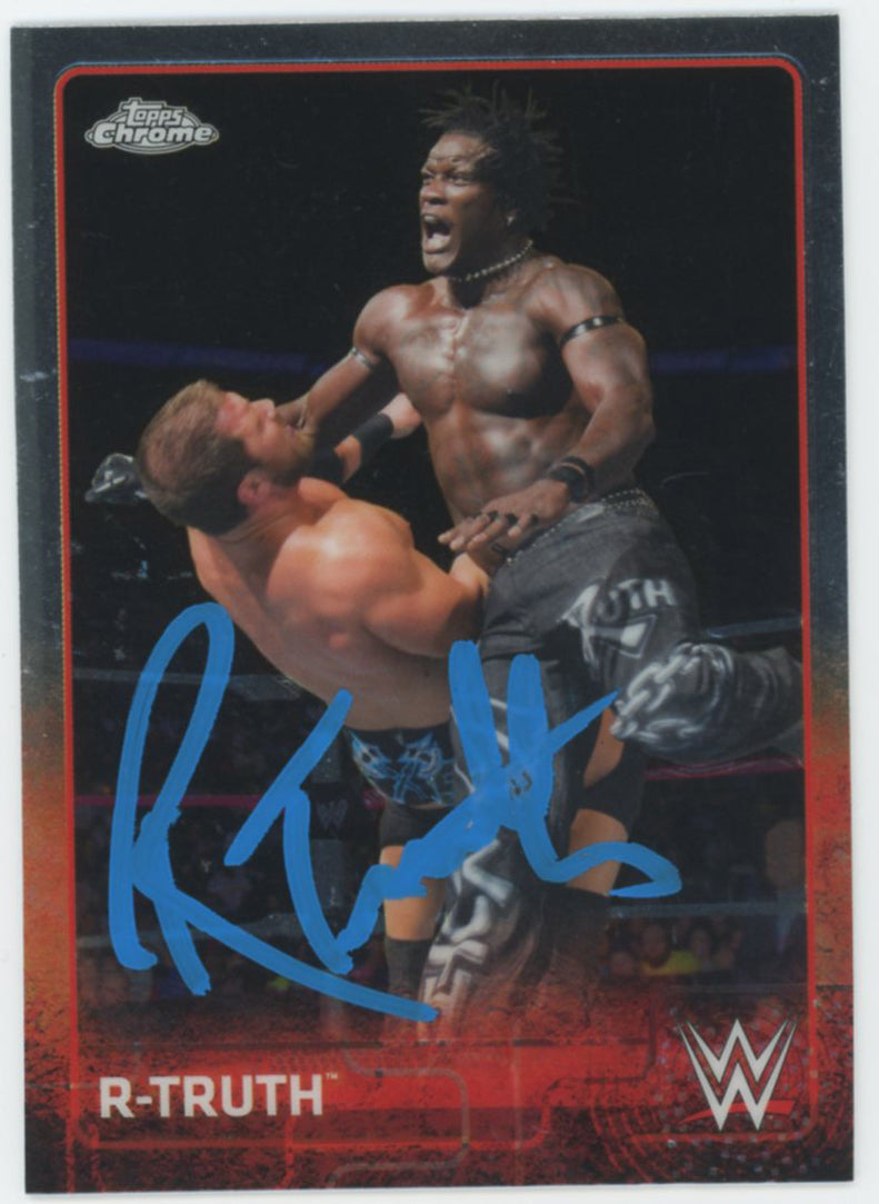 R-Truth WWE Authentic Signed 2015 Topps #53 Card BAS #BS86760
