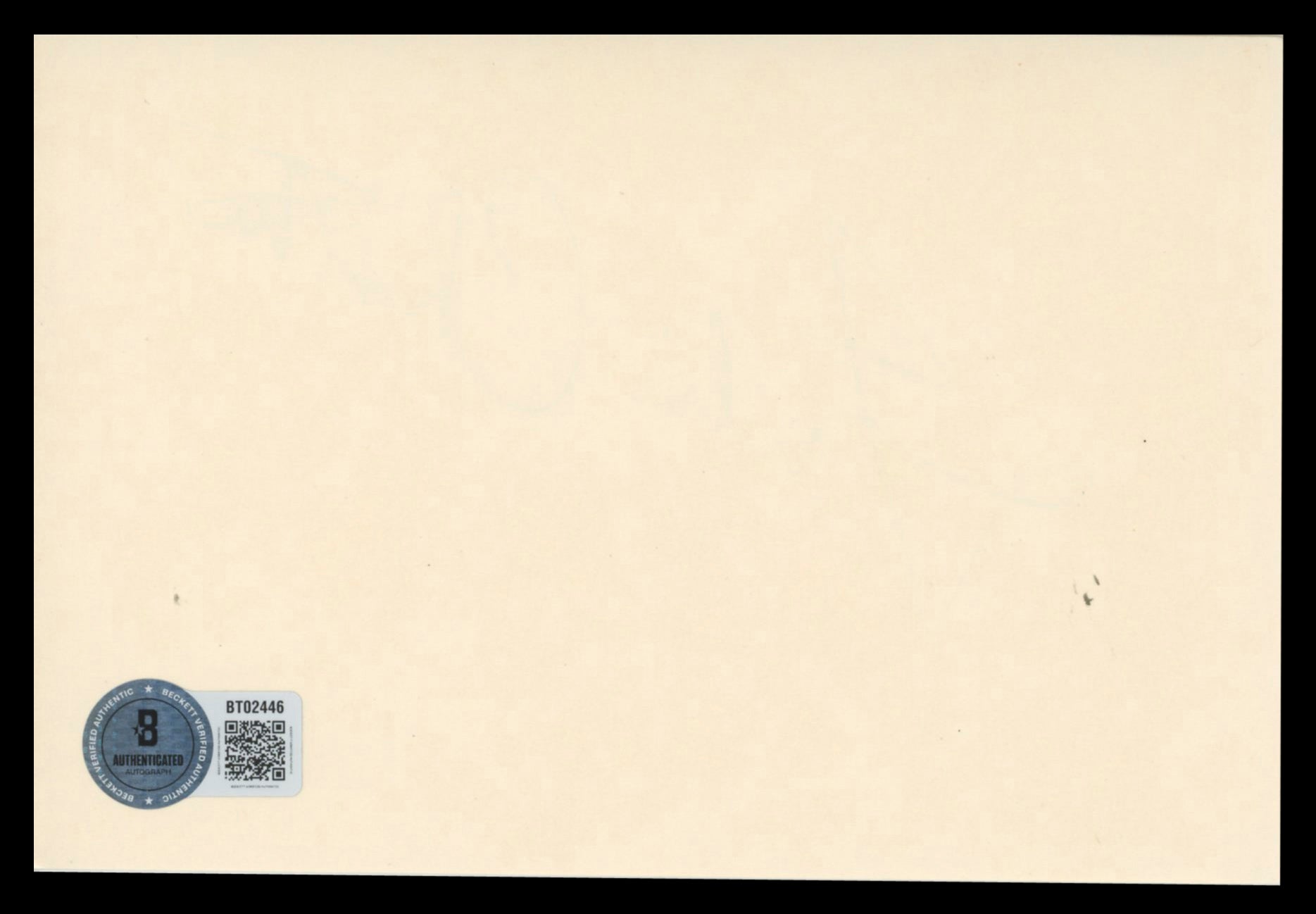 Julie Christie Doctor Zhivago Authentic Signed 4x6 Index Card BAS #BT02446