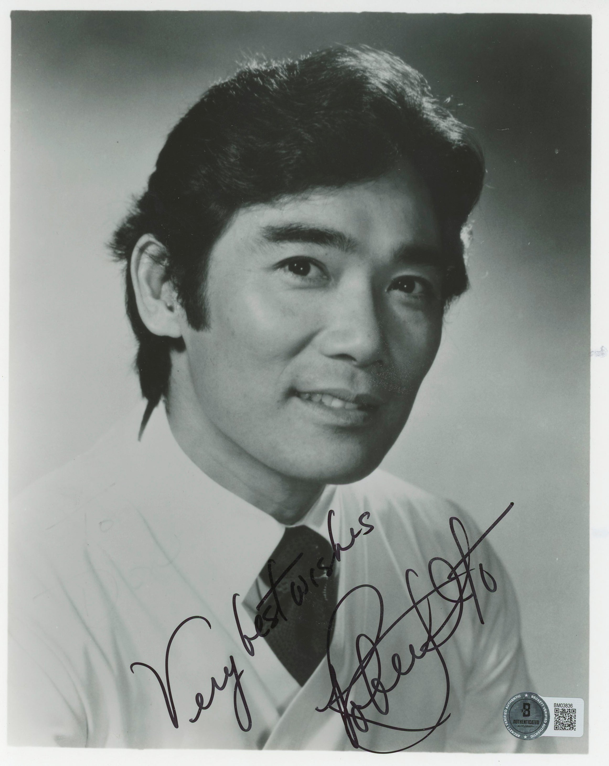 Robert Ito Rollerball "Best Wishes" Authentic Signed 8x10 Photo BAS #BM03836