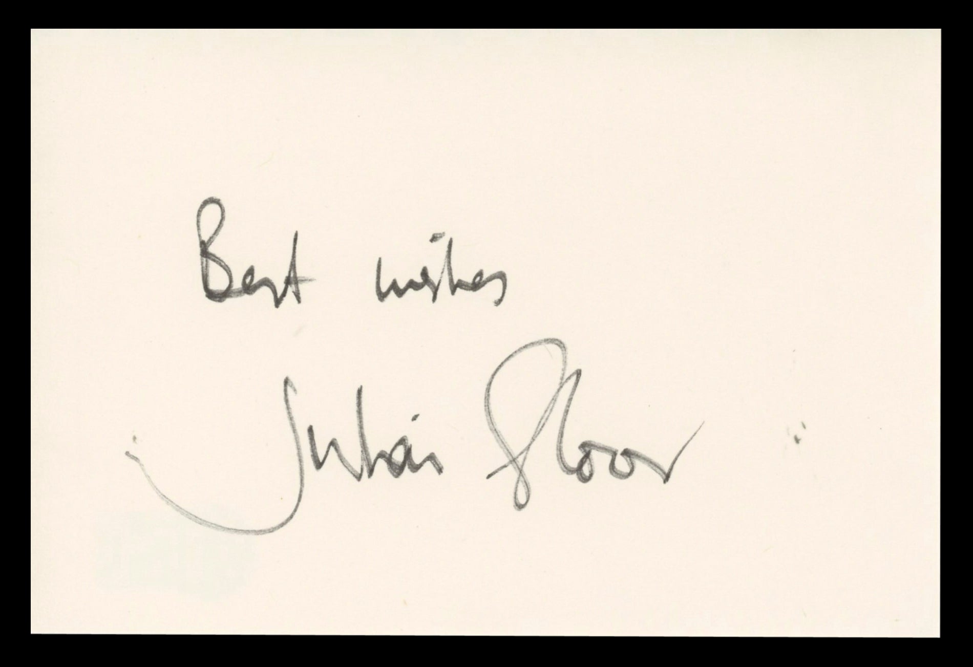 Julian Glover Game of Thrones "Best Wishes" Signed 4x6 Index Card BAS #BT02433