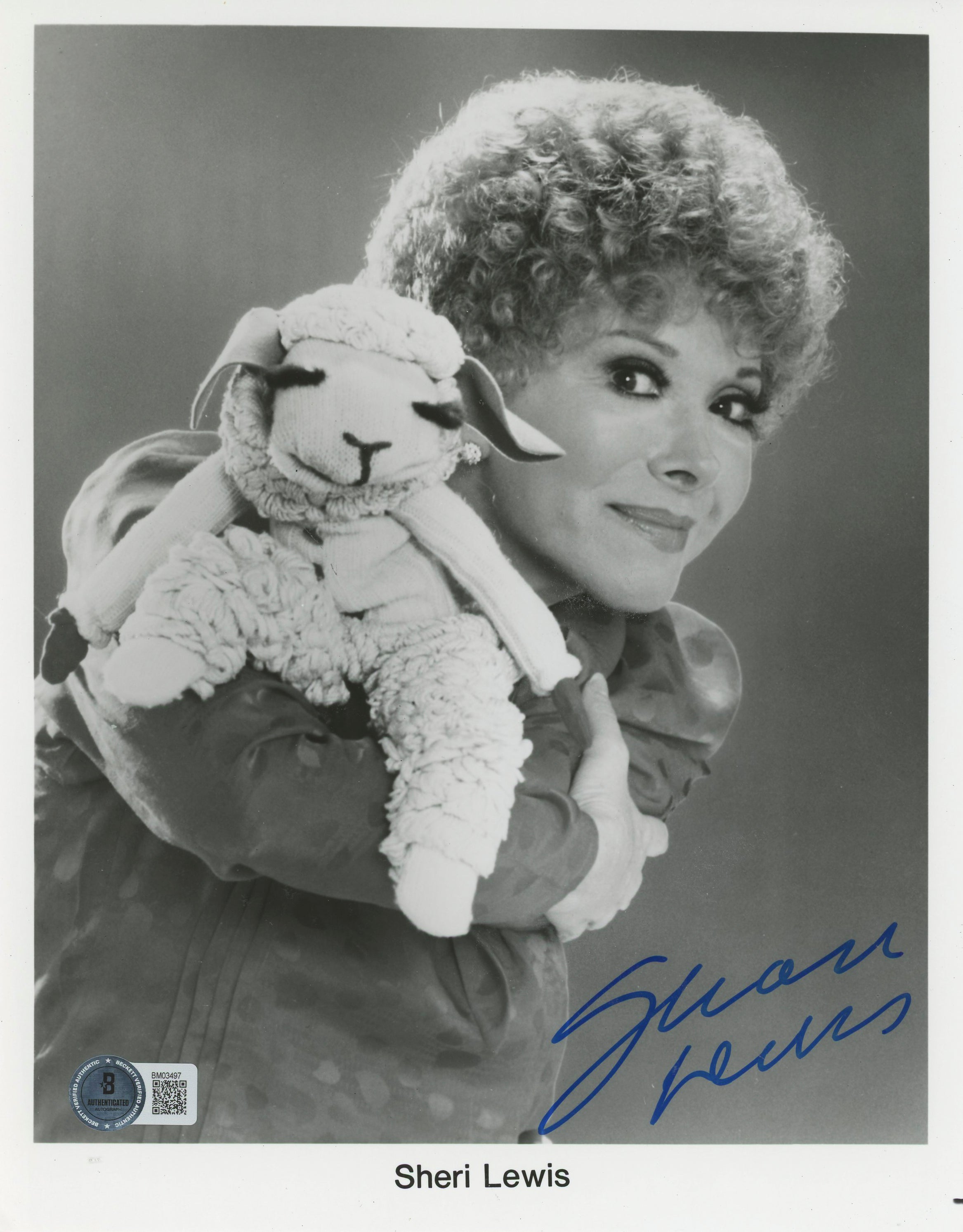 Sheri Lewis Ventriloquist Authentic Signed 8x10 Photo BAS #BM03497