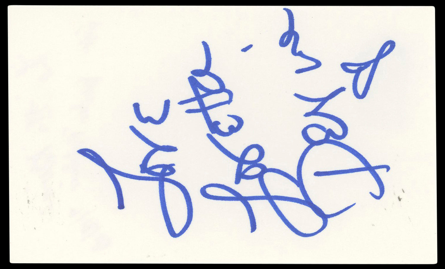 Loretta Devine Waiting to Exhale Authentic Signed 3x5 Index Card BAS #BP50604
