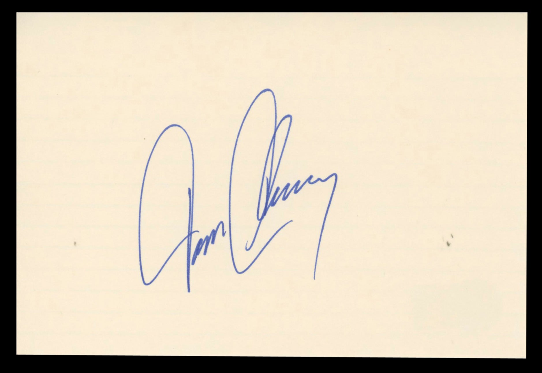 Tom Clancy Rainbow Six Authentic Signed 4x6 Index Card BAS #BT02455