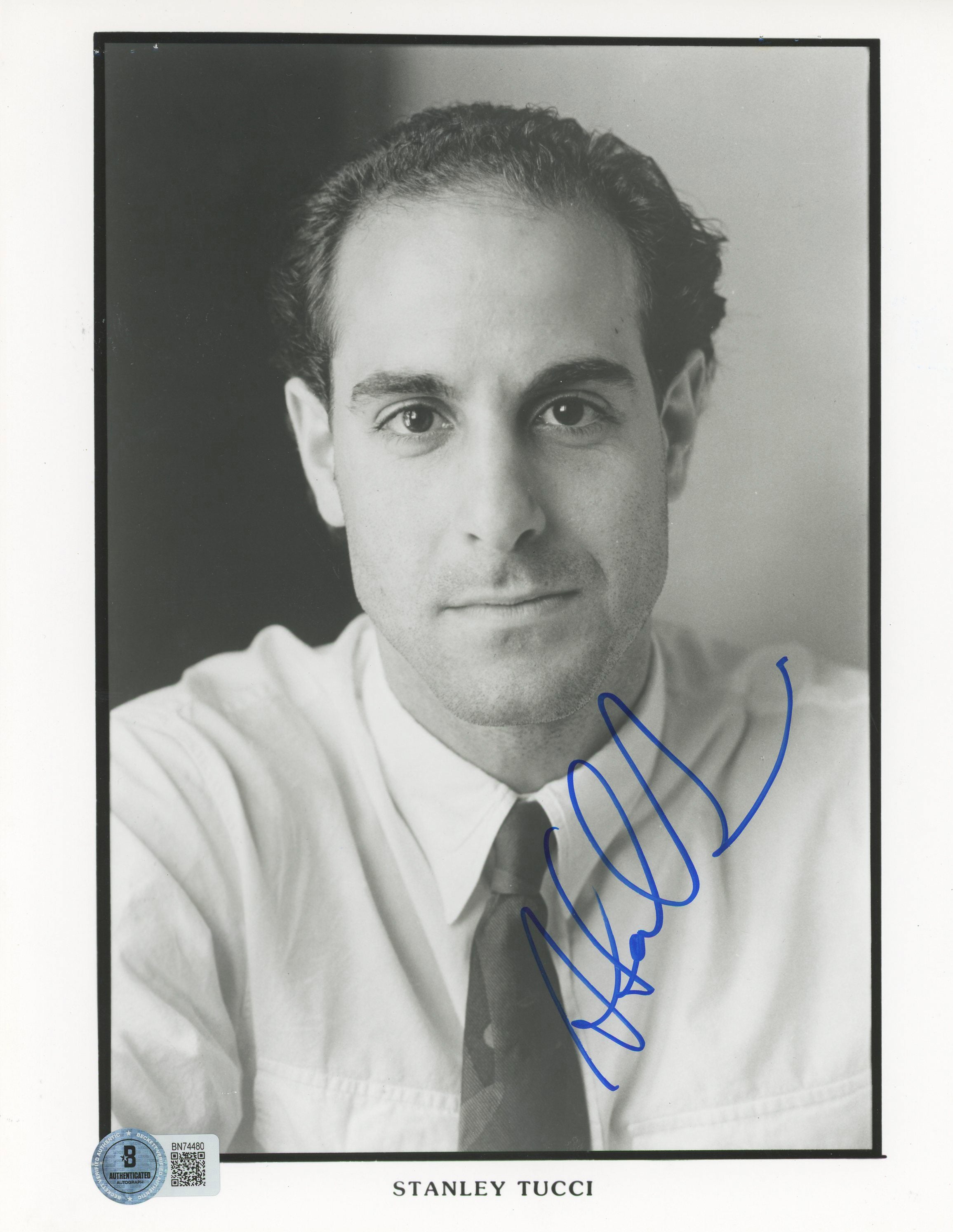 Stanley Tucci Big Night Authentic Signed 8x10 Photo Autographed BAS #BN74480