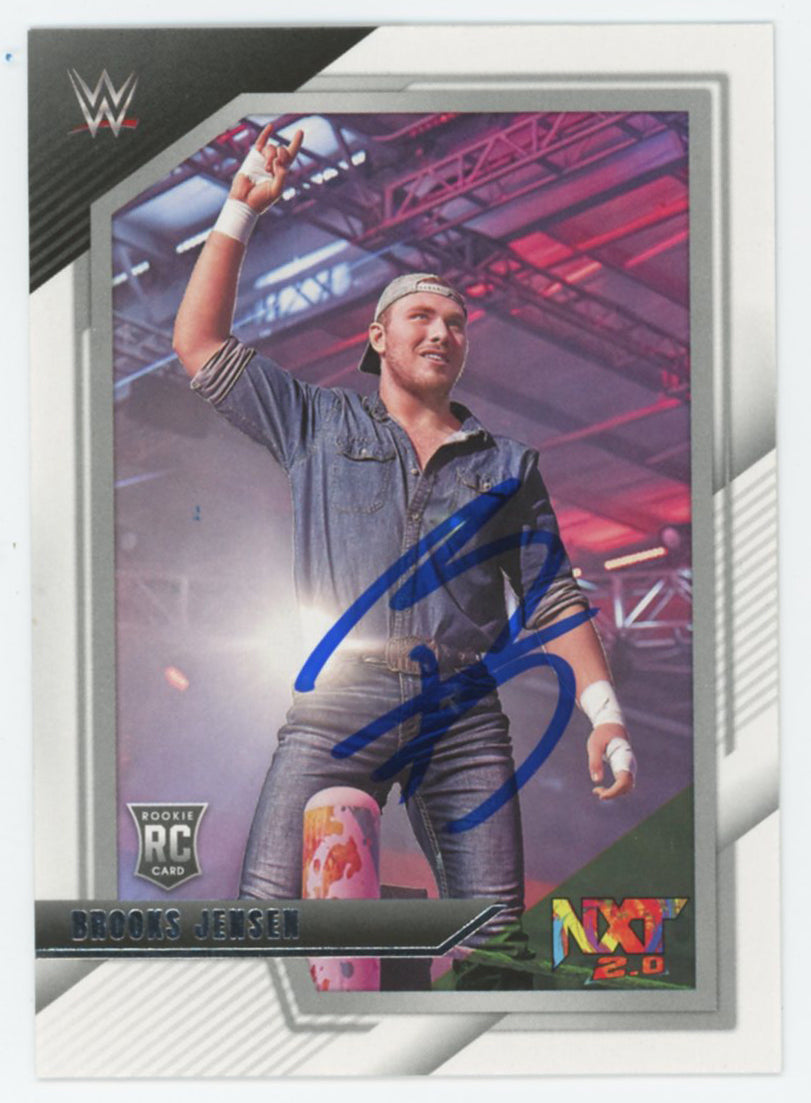 WWE Brooks Jensen Authentic Signed 2022 Panini NXT #35 Rookie Card BAS #BS86724