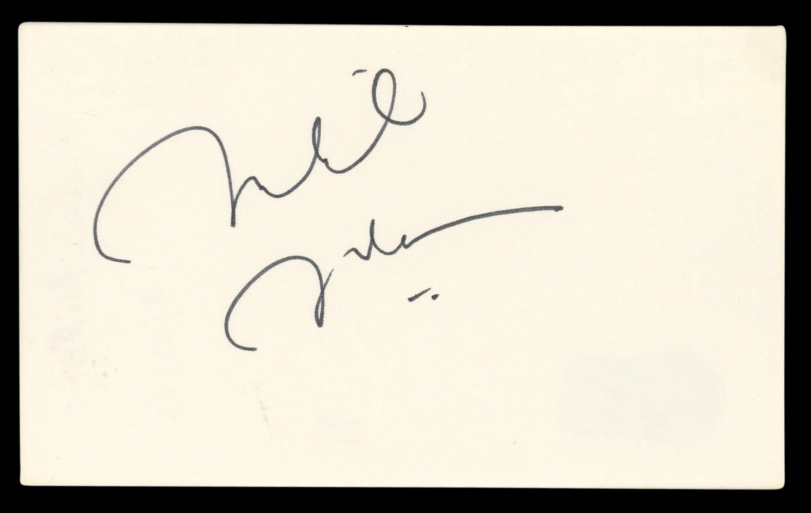 Michael McKean Better Call Saul Authentic Signed 3x5 Index Card BAS #BL96379