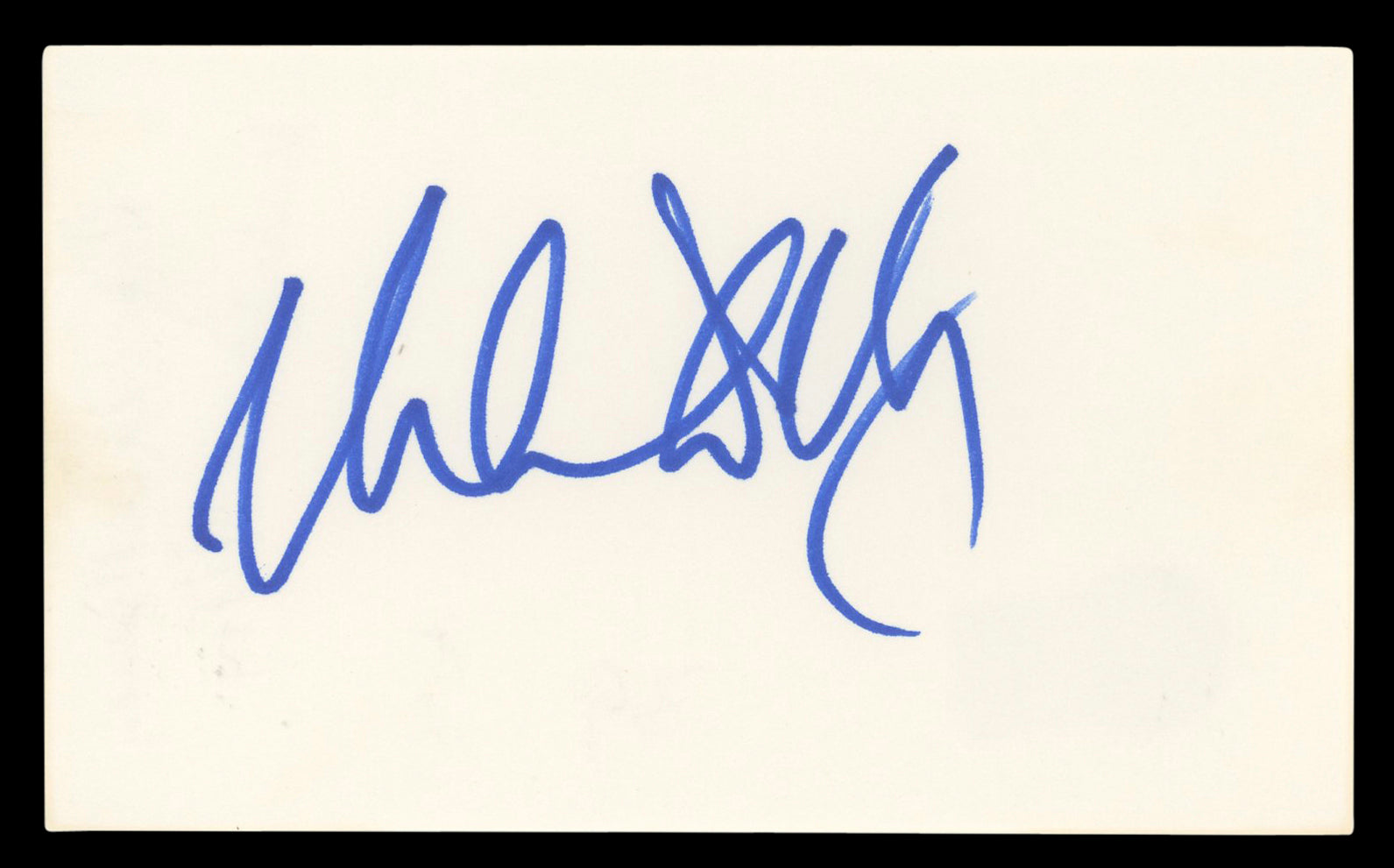 Rebecca De Mornay Risky Business Authentic Signed 3x5 Index Card BAS #BL96826