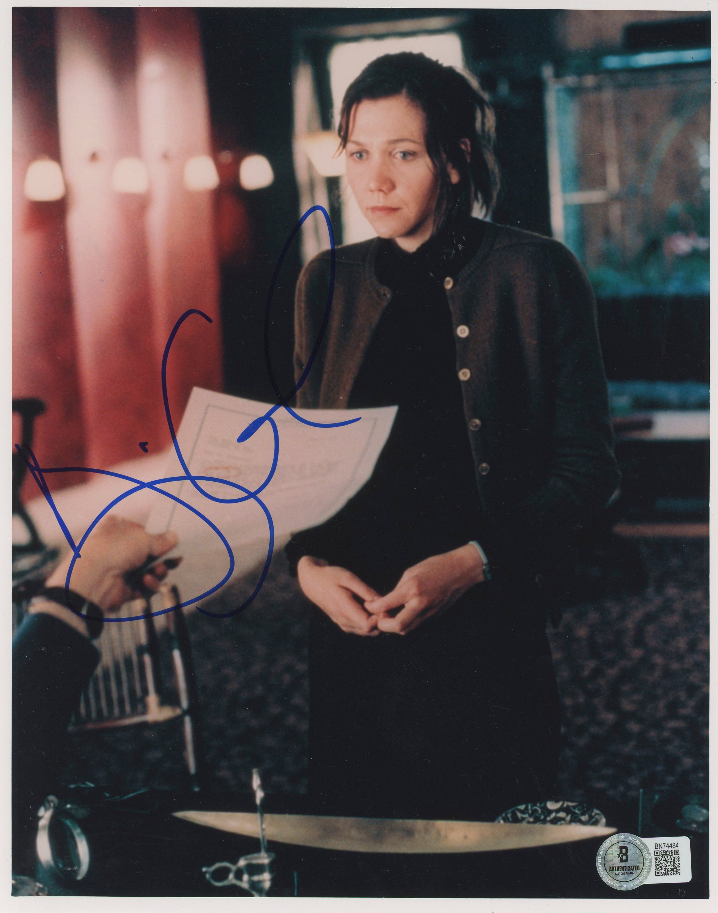 Maggie Gyllenhaal Batman The Dark Knight Signed 8x10 Photo BAS #BN74484