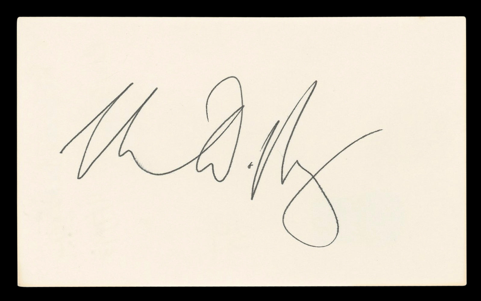 Rebecca De Mornay Risky Business Authentic Signed 3x5 Index Card BAS #BL96829
