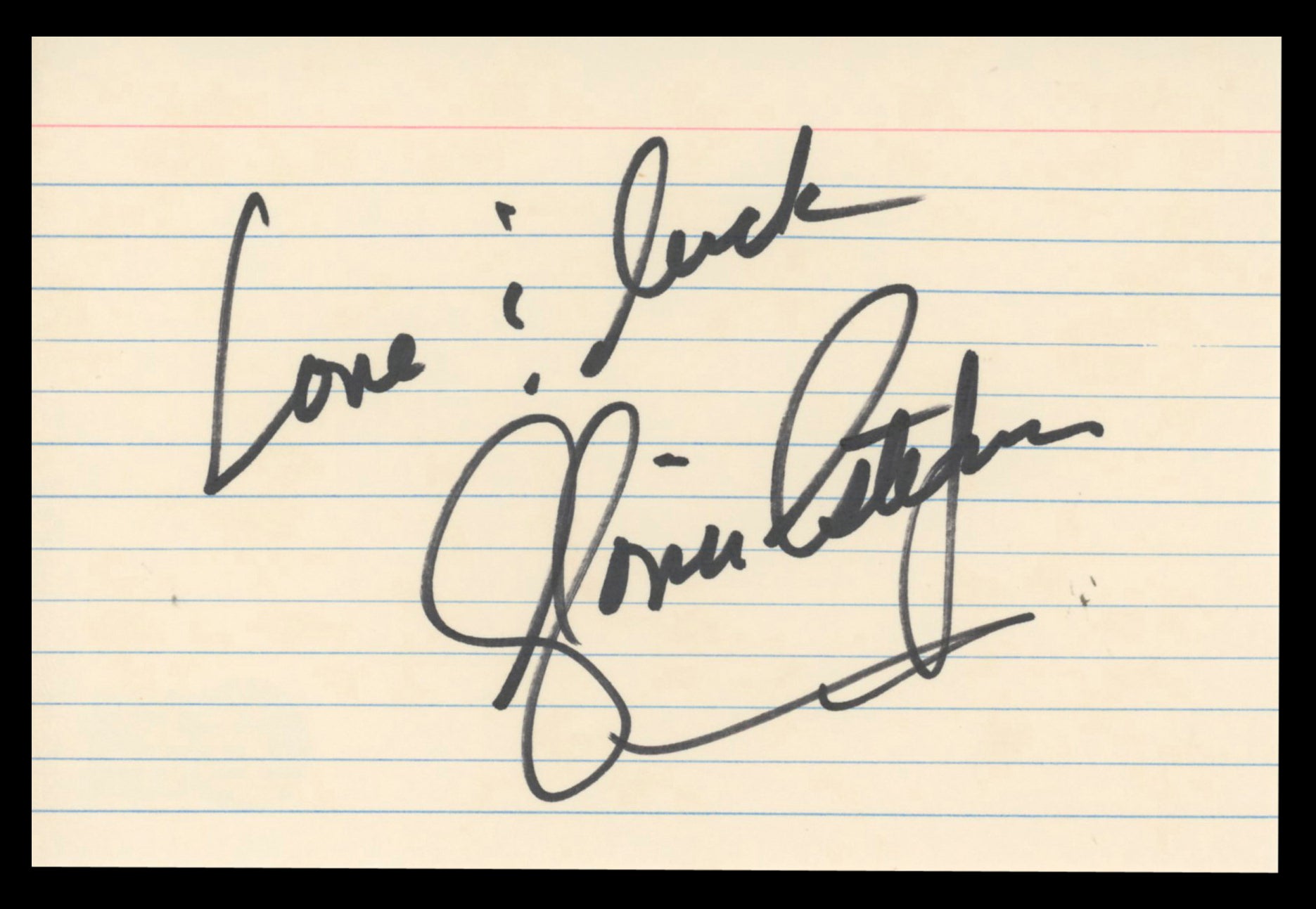 Gloria Estefan Miami Sound Machine Authentic Signed 4x6 Index Card BAS #BT02520